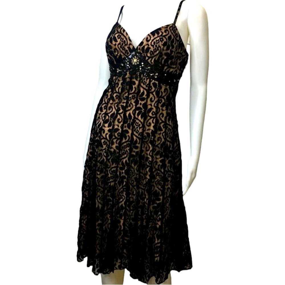 Mixit black lace cocktail dress size 16